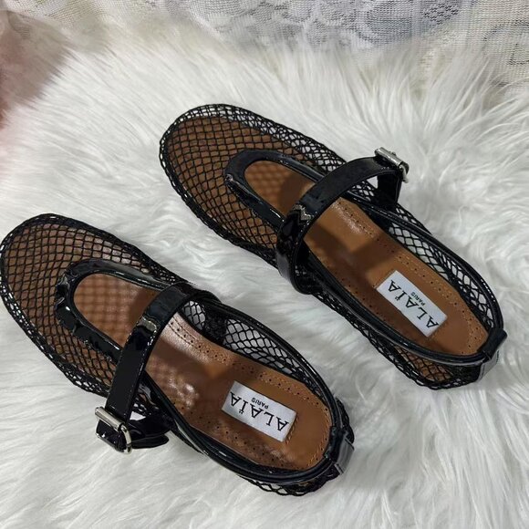 Black Mesh Women's Shoes - Picture 6 of 7